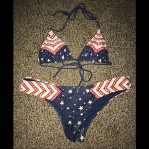 Rip curl flag bikini 4th of July